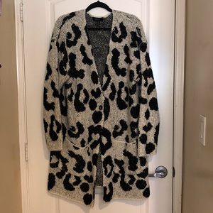 Animal print coat